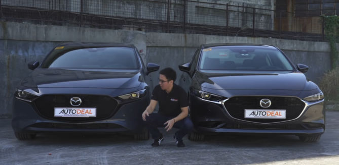 Mazda 3 hatchback vs sedan front.png