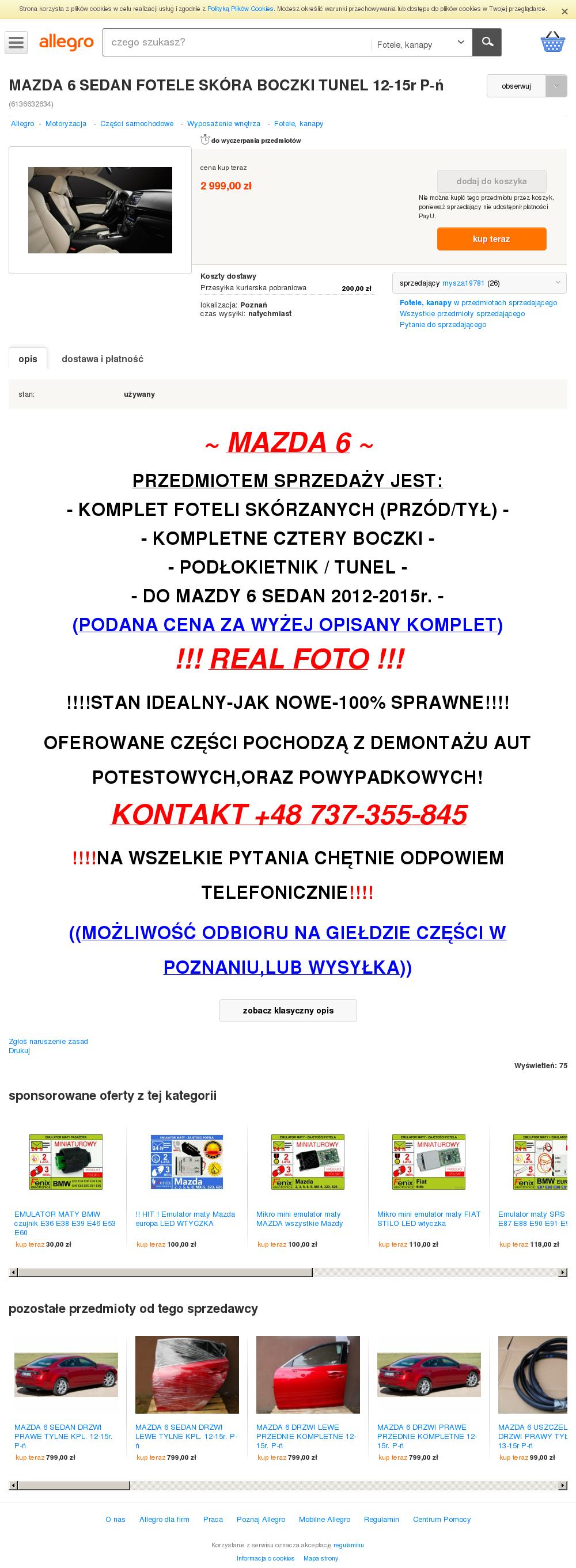 Wymiana Foteli W Skayenrgy Na Fotele Z Elektryczną Regulacją Położenia