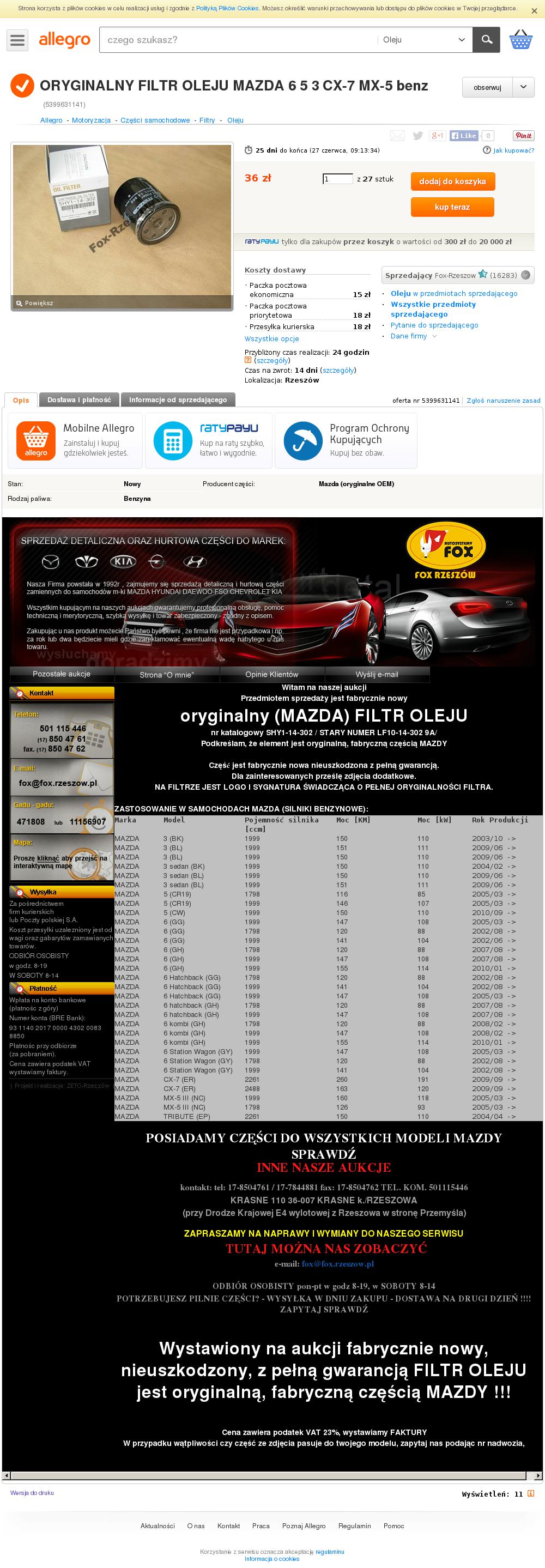 Mazda3 – Wymiana Filtra I Oleju W Silniku 2.0 Lf (10/14)